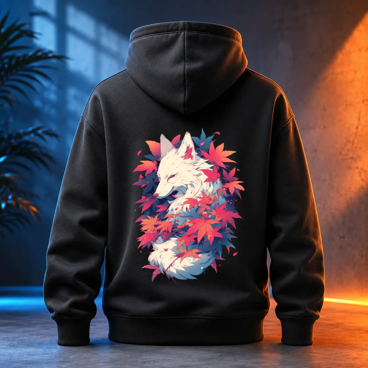 Unisex mikina - Sněžná jemná liška