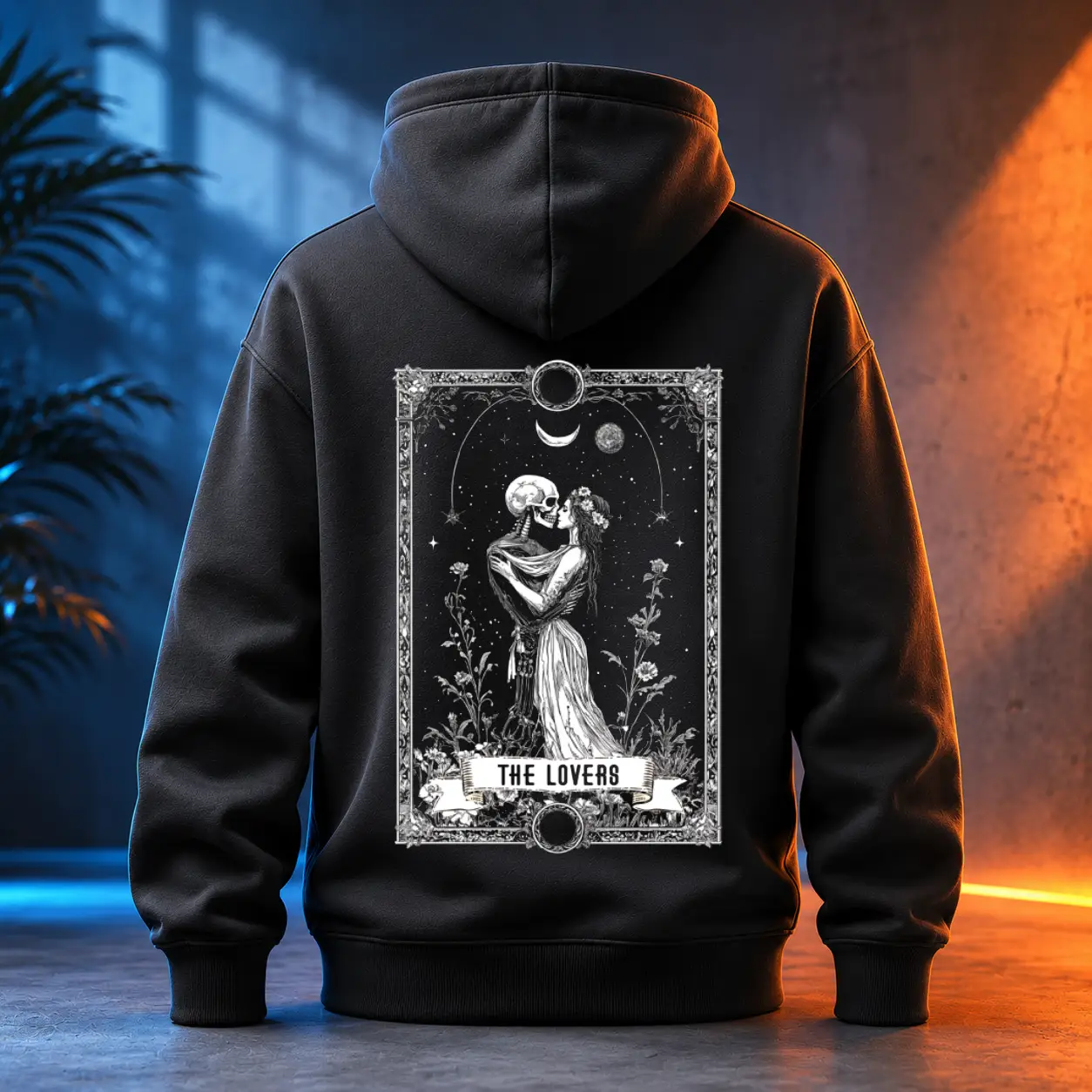 Unisex mikina - The Lovers – Milenci – Tarot – Velká arkána