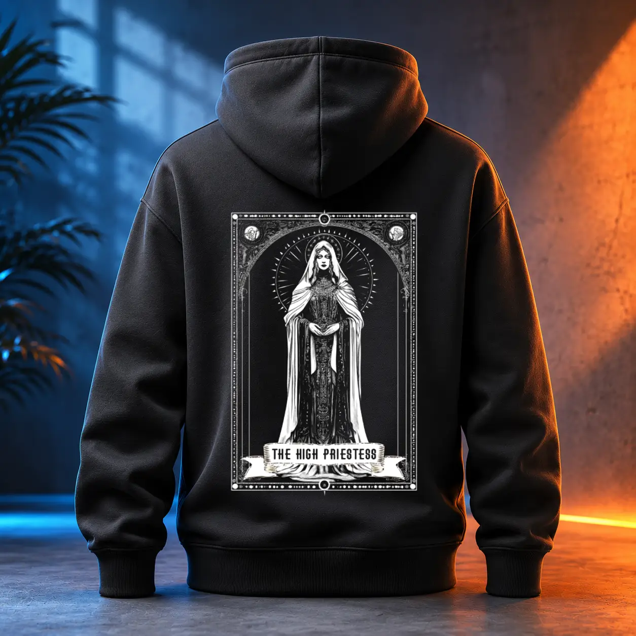 Unisex mikina - The High Priestess - Velekněžka - Tarot - Velká Arkána