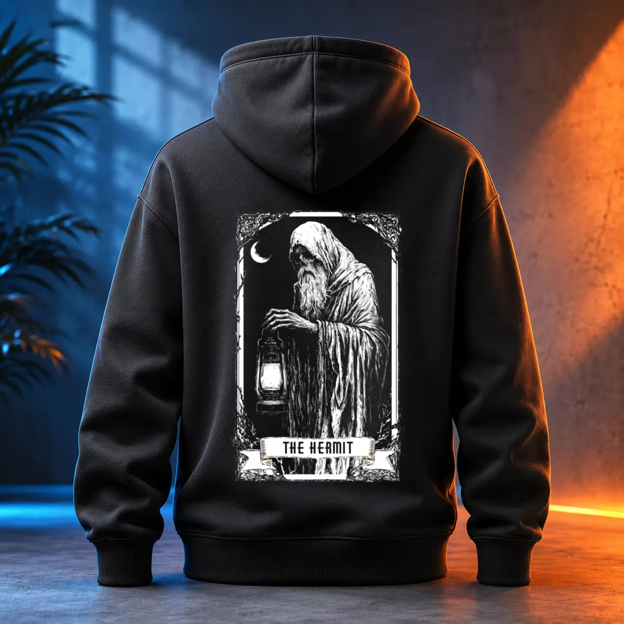 Unisex mikina - The Hermit - Poustevník - Tarot - Velká Arkána