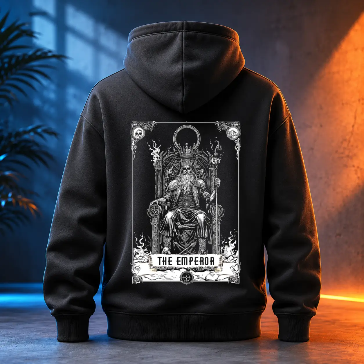 Unisex mikina - The Emperor - Císař - Tarot - Velká Arkána