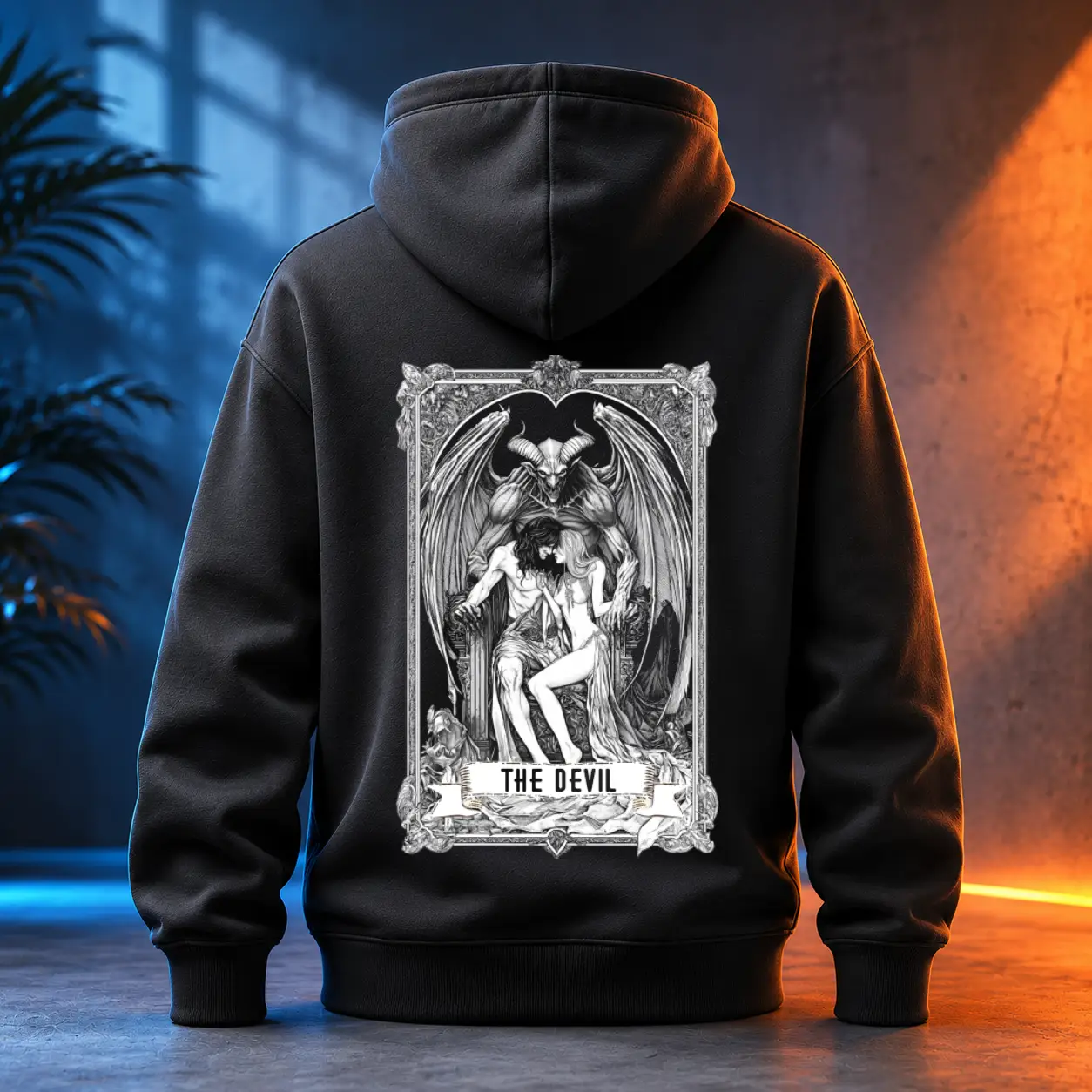Unisex mikina - The Devil - Ďábel - Tarot - Velká Arkána