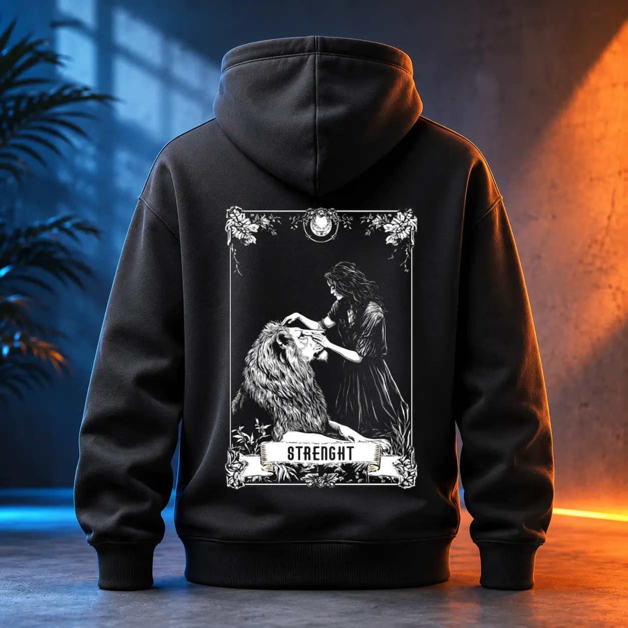 Unisex mikina - Strenght - Síla - Tarot - Velká Arkána