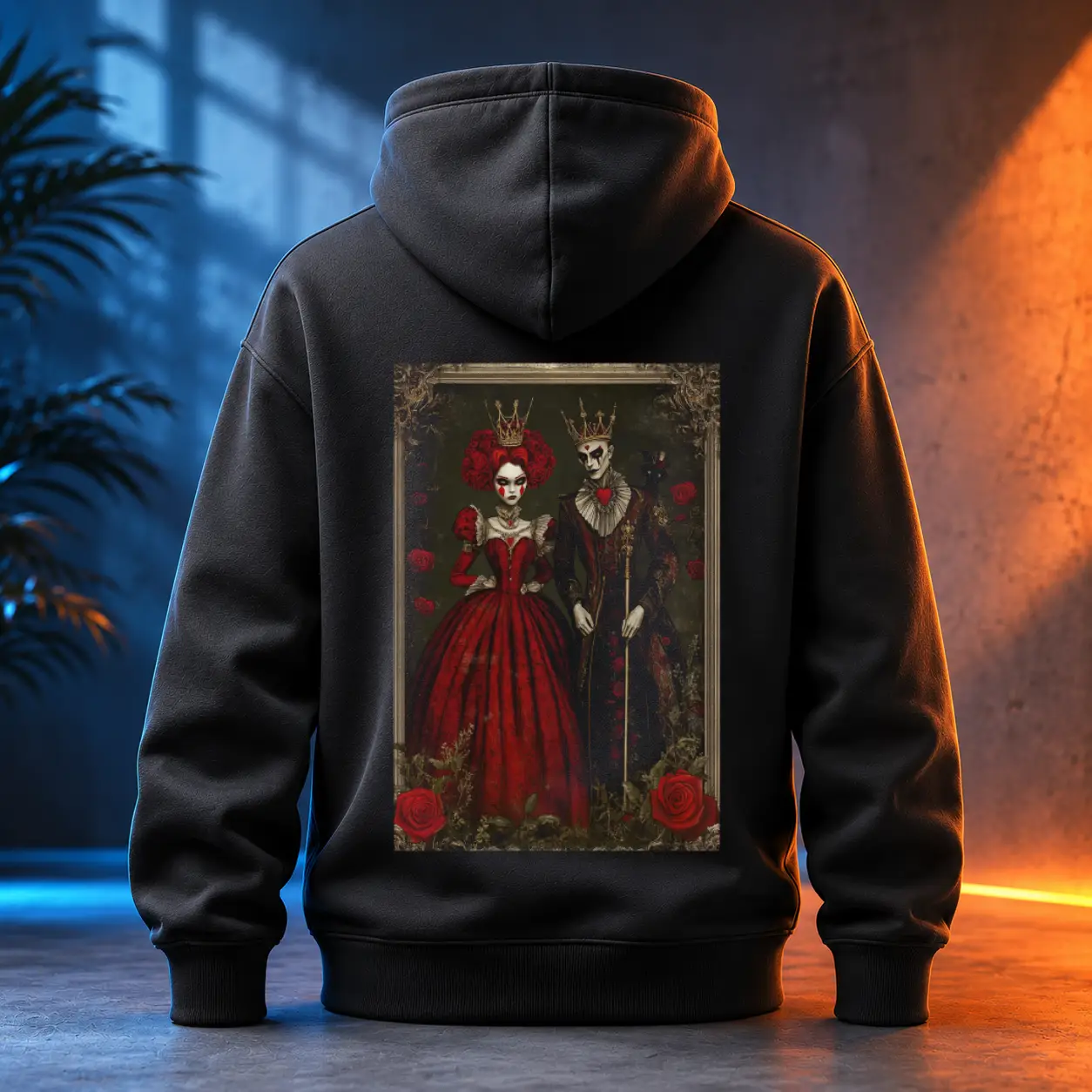 Unisex mikina - Král a královna srdcí – The King & Queen of Hearts
