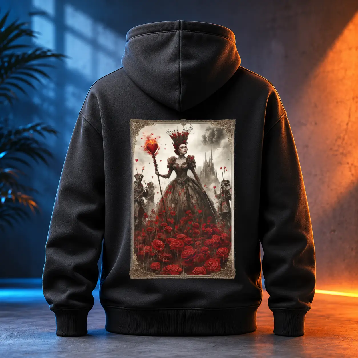 Unisex mikina - Srdcová královna – Queen of Hearts