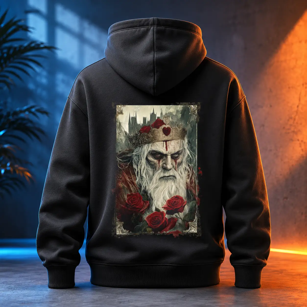 Unisex mikina - Srdcový král – King of Hearts