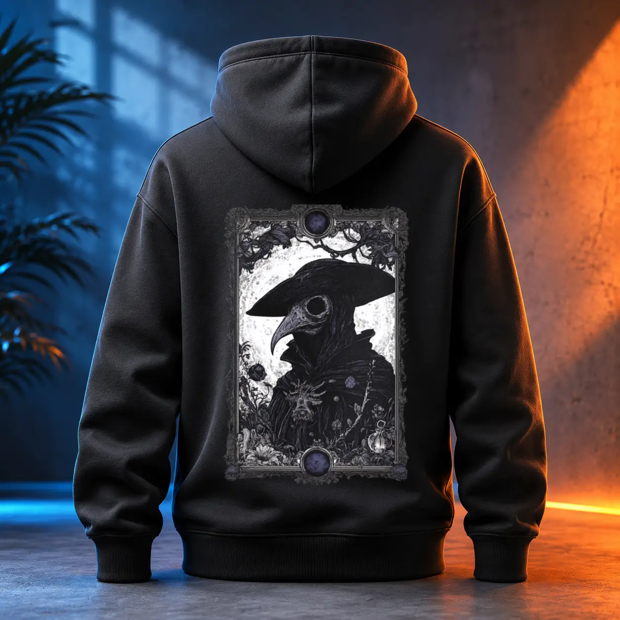 Unisex mikina - Beztvářný Doktor – Plague Doctor - Morový Doktor
