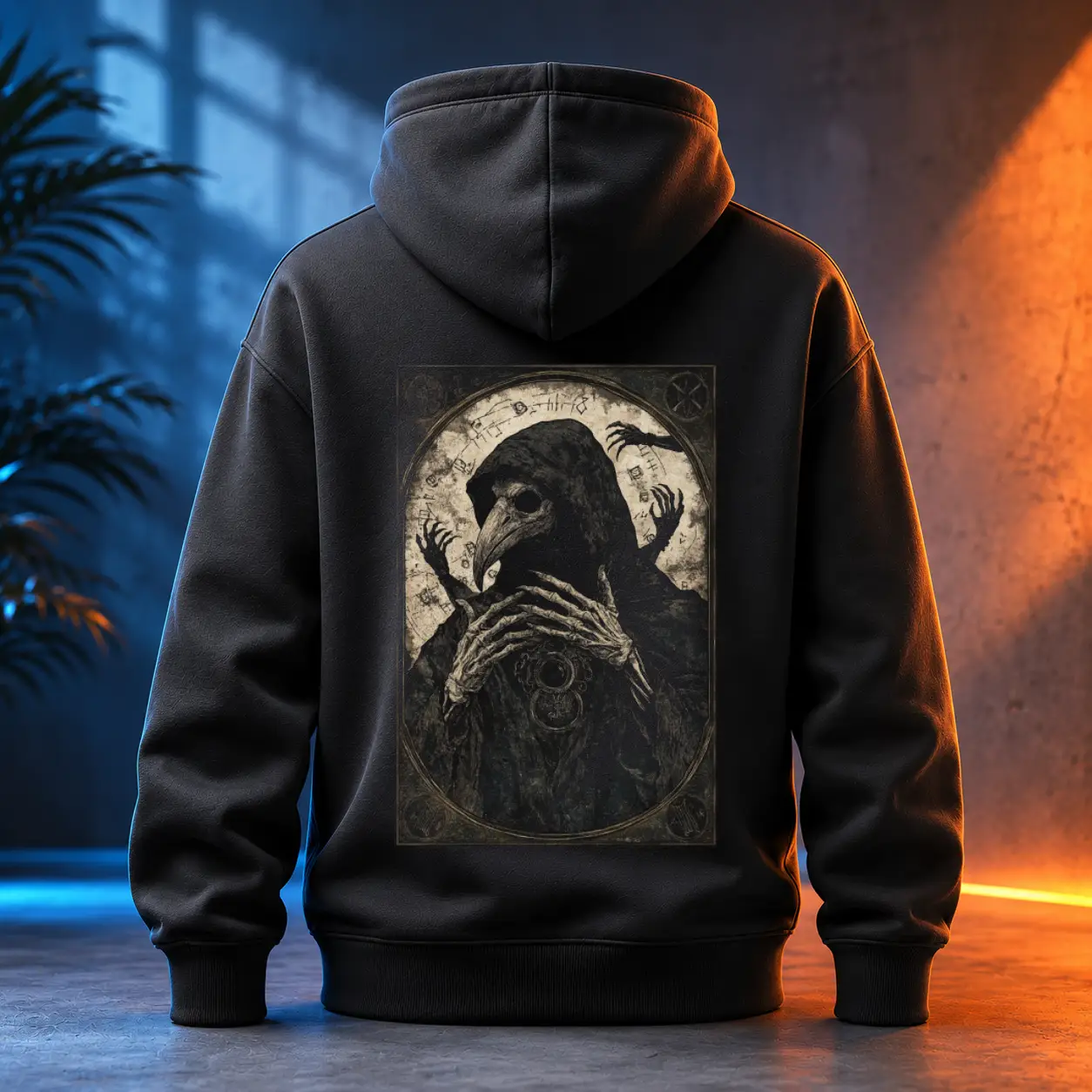 Unisex mikina - Havraní Ochránce – Plague Doctor - Morový Doktor