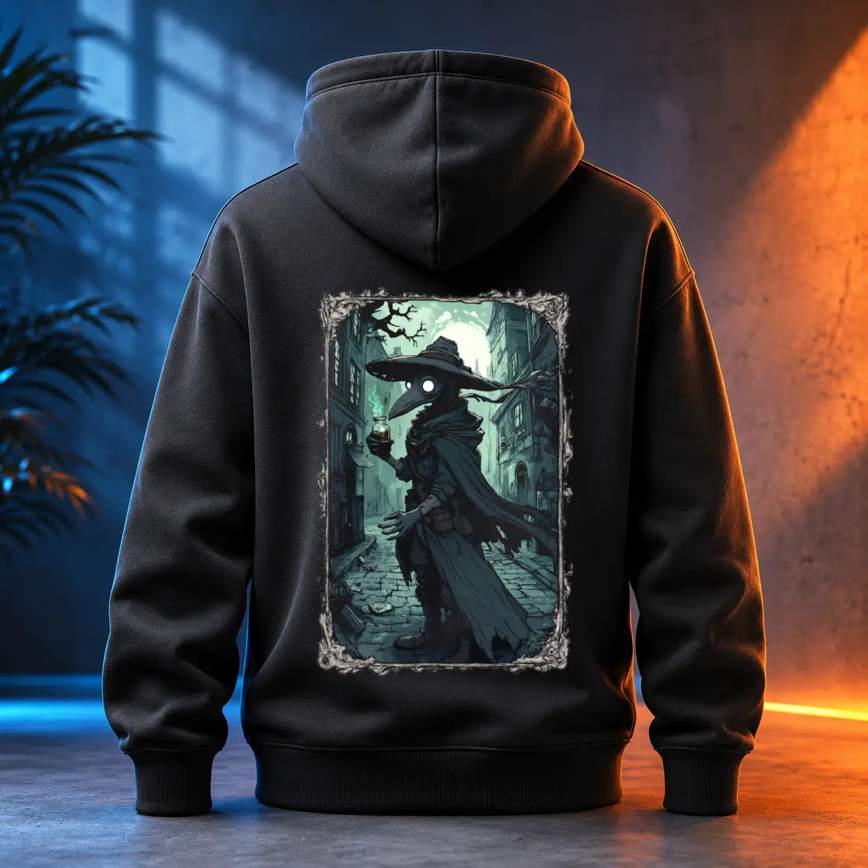Unisex mikina - Oči Zkázy – Plague Doctor - Morový Doktor