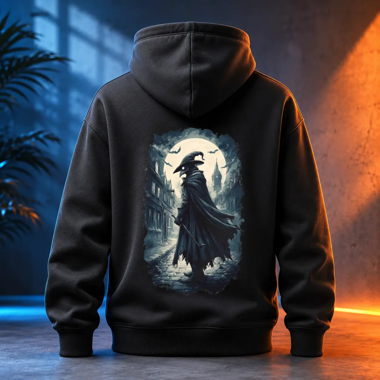 Unisex mikina - Stínový Léčitel – Plague Doctor - Morový Doktor