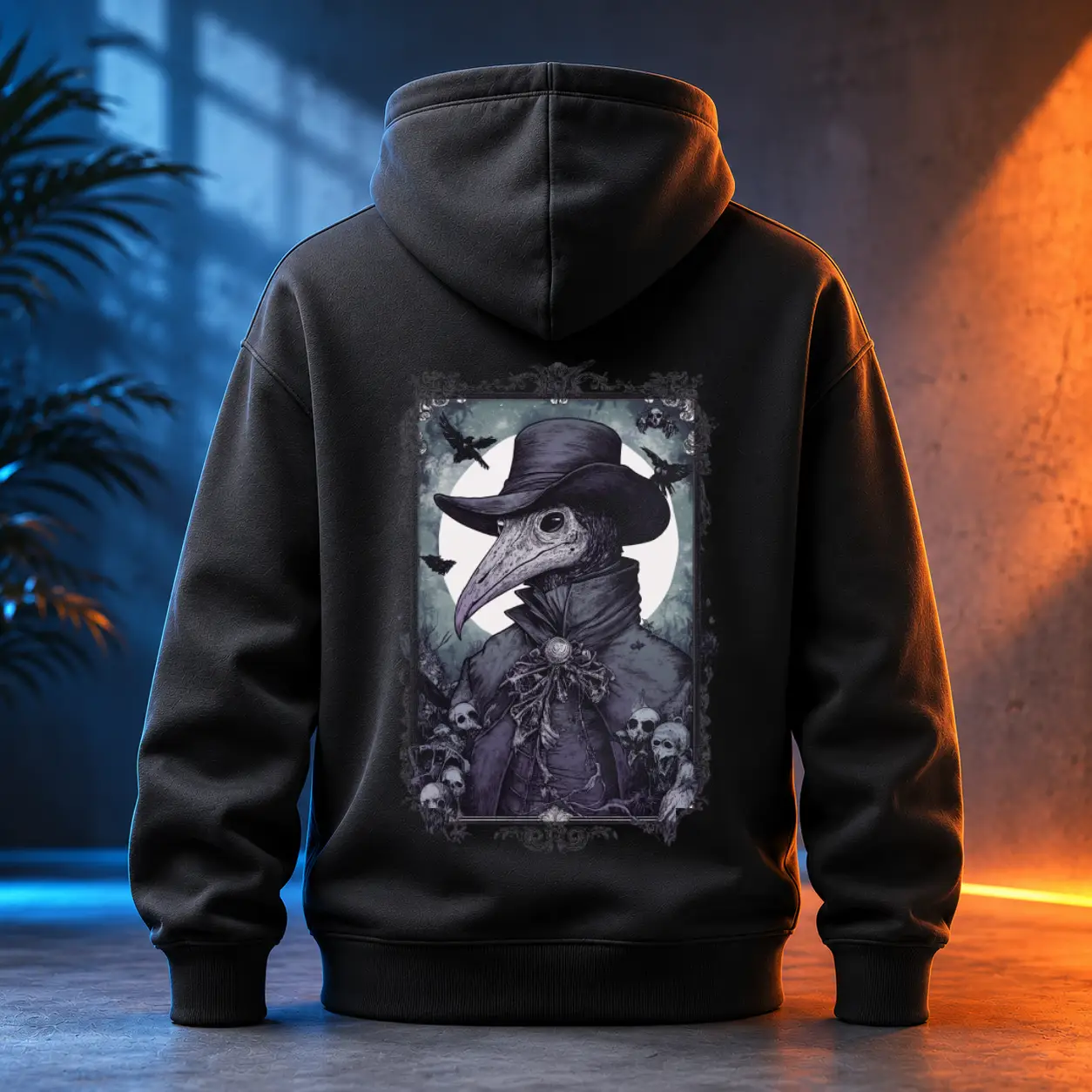 Unisex mikina - Temný Lékař – Plague Doctor - Morový Doktor