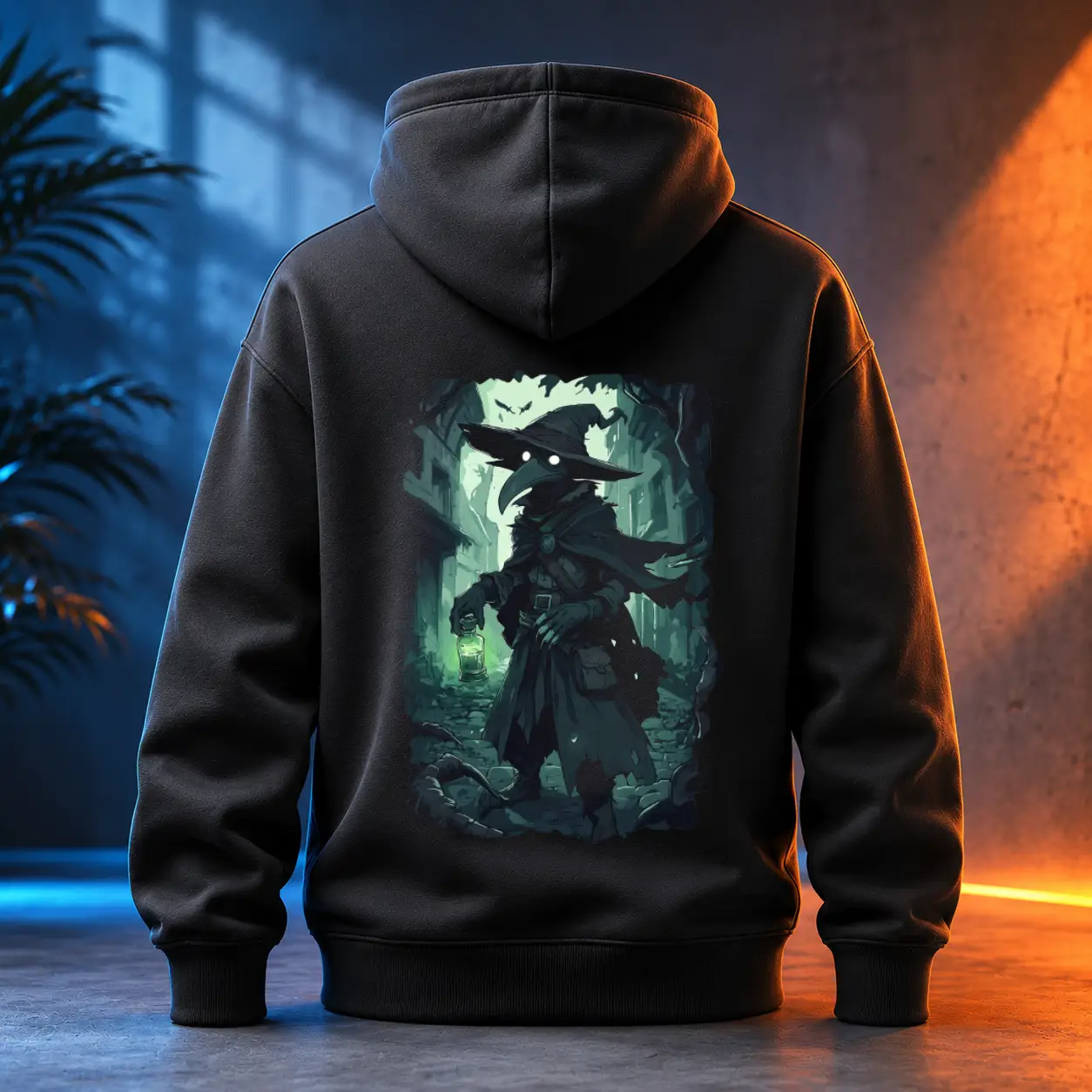 Unisex mikina - Ztracený Doktor – Plague Doctor - Morový Doktor