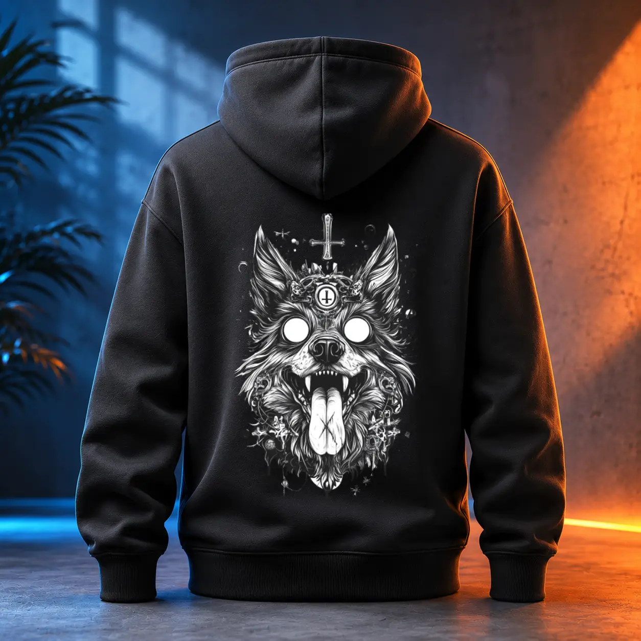 Unisex mikina - Pes Pekelných Bran - Démonický bestiář