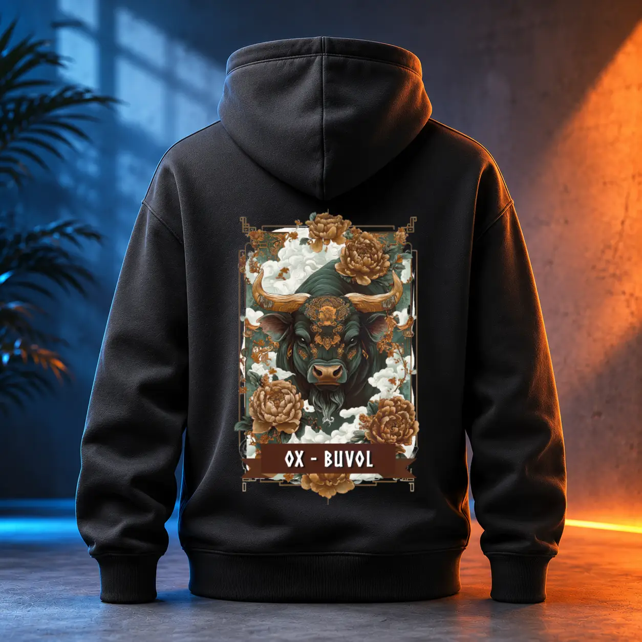 Unisex mikina - Buvol - Čínský zvěrokruh