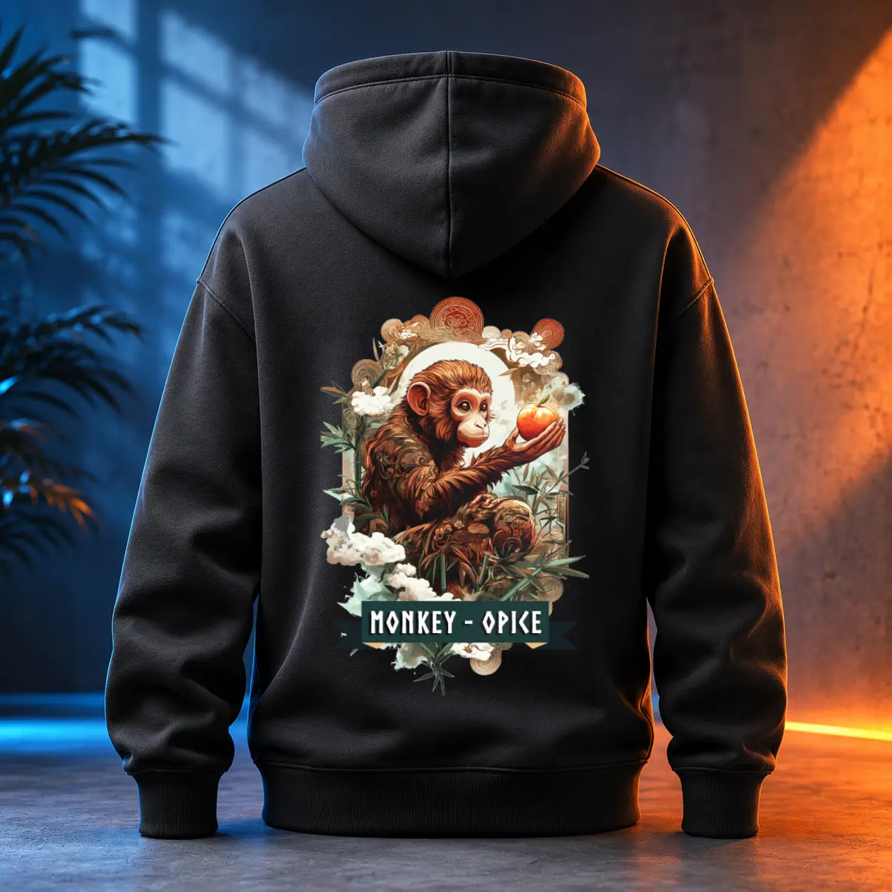 Unisex mikina - Opice - Čínský zvěrokruh