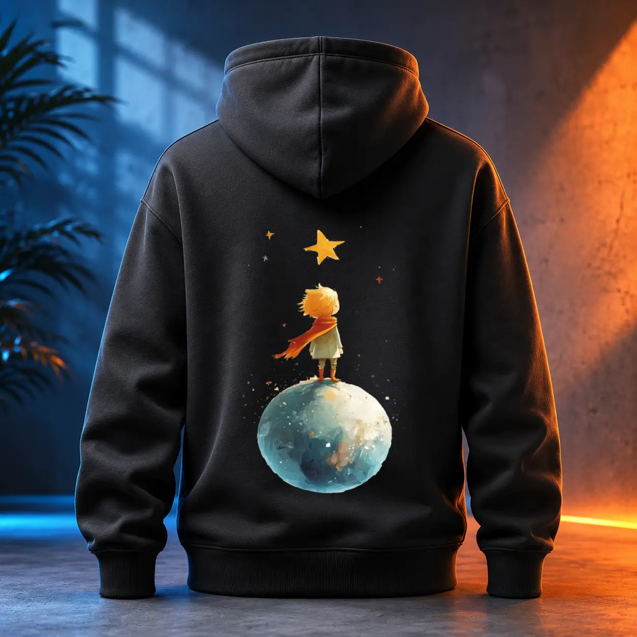 Unisex mikina - Jedna jasná hvězda - Malý princ - Le petit prince