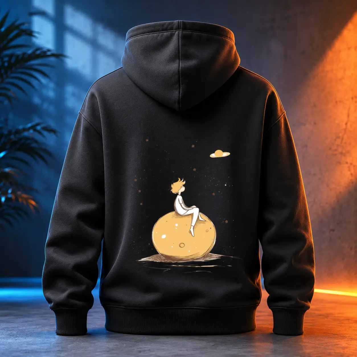 Unisex mikina - Mapa světů - Malý princ - Le petit prince