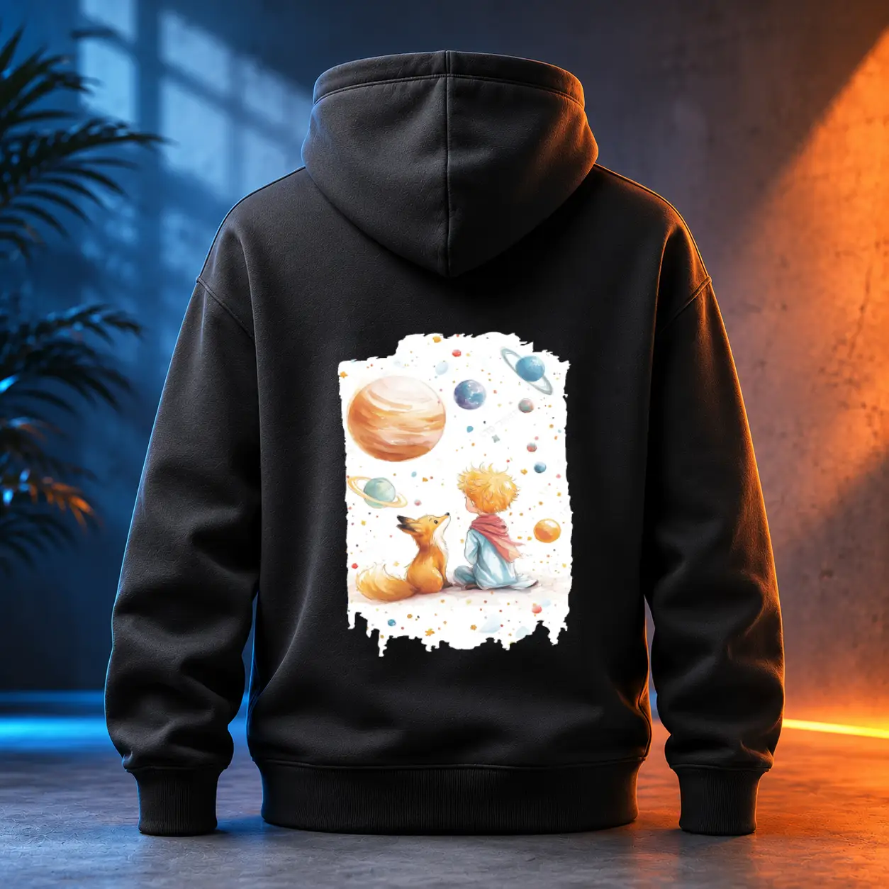 Unisex mikina - Mezi planetami - Malý princ - Le petit prince