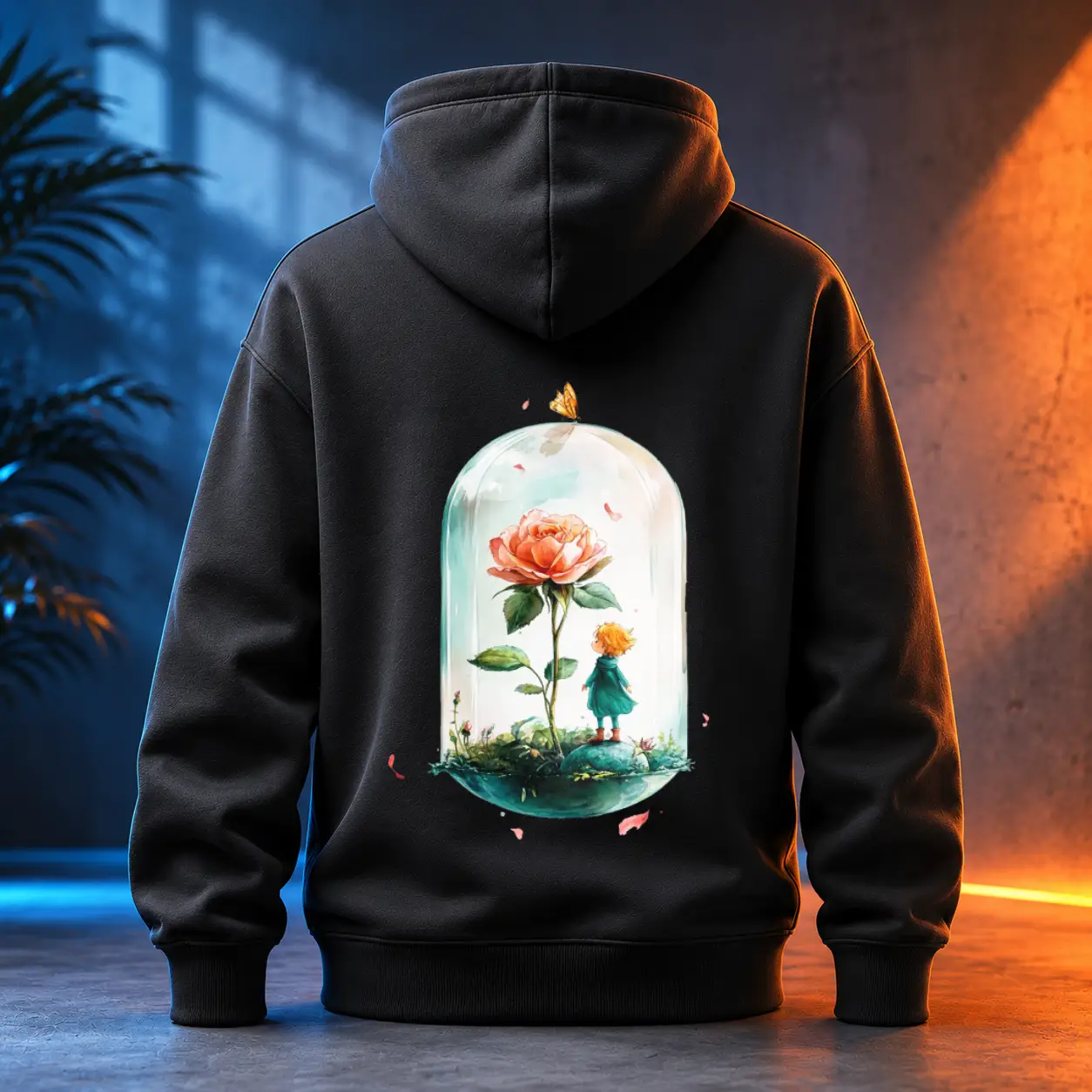 Unisex mikina - Strážce růže - Malý princ - Le petit prince