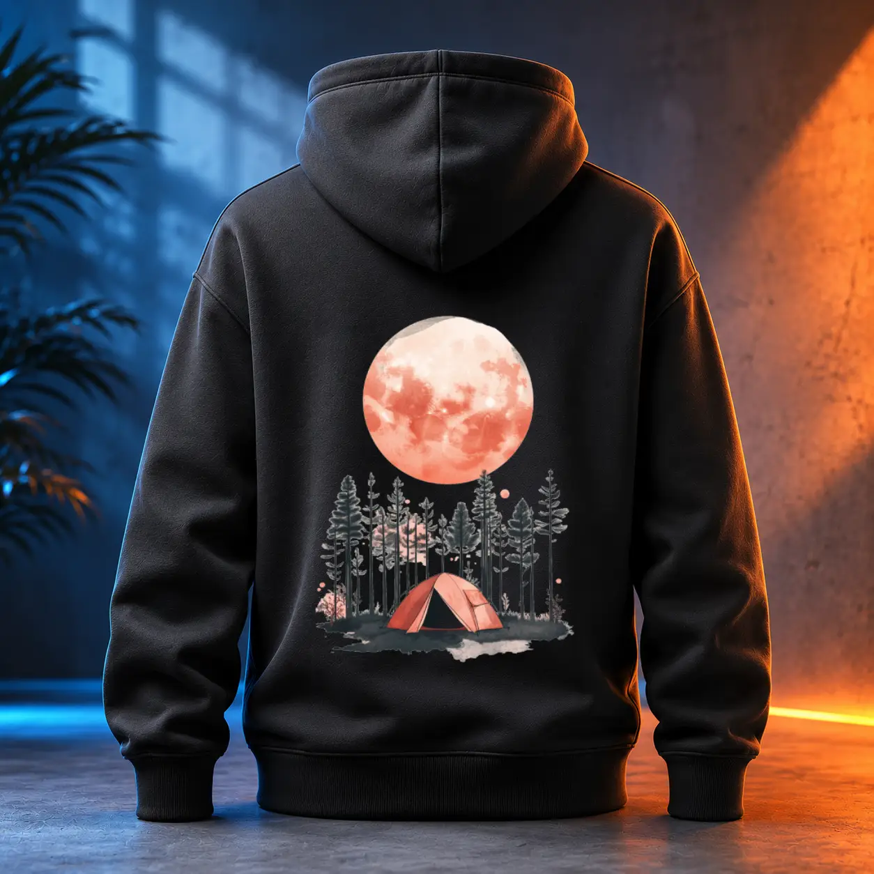 Unisex mikina - Noční stan - Svobodná příroda