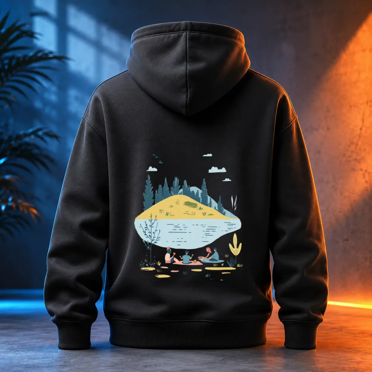 Unisex mikina - Piknik pod širým nebem - Svobodná příroda