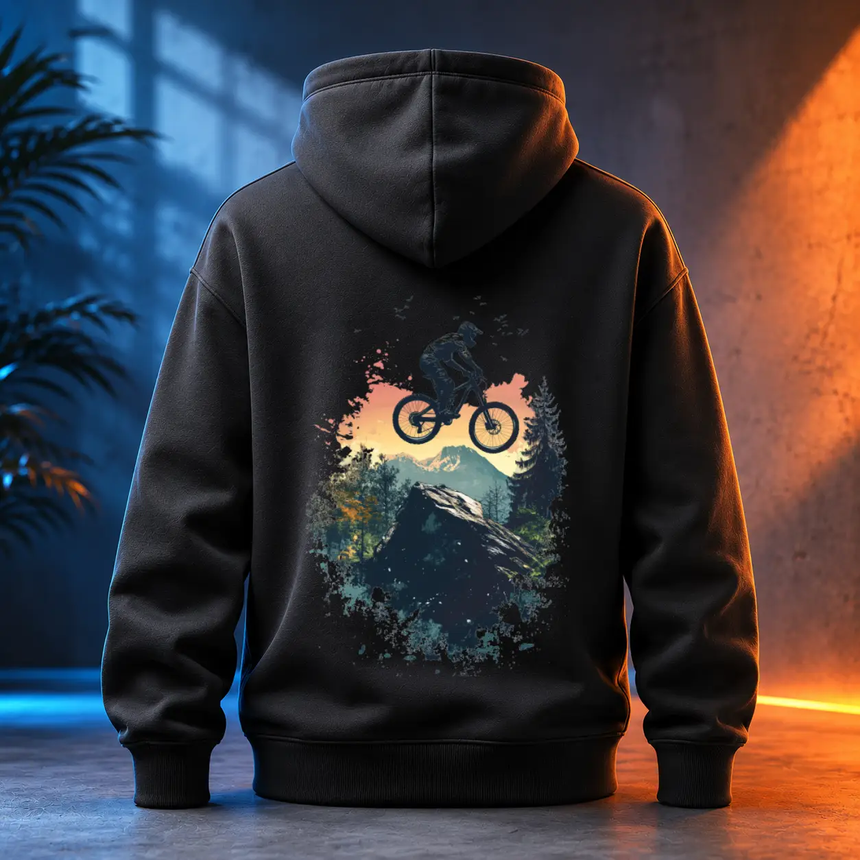 Unisex mikina - Skok bikerem - Svobodná příroda
