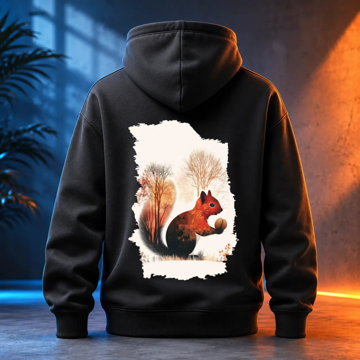 Unisex mikina - Skrýš veverky - Svobodná příroda