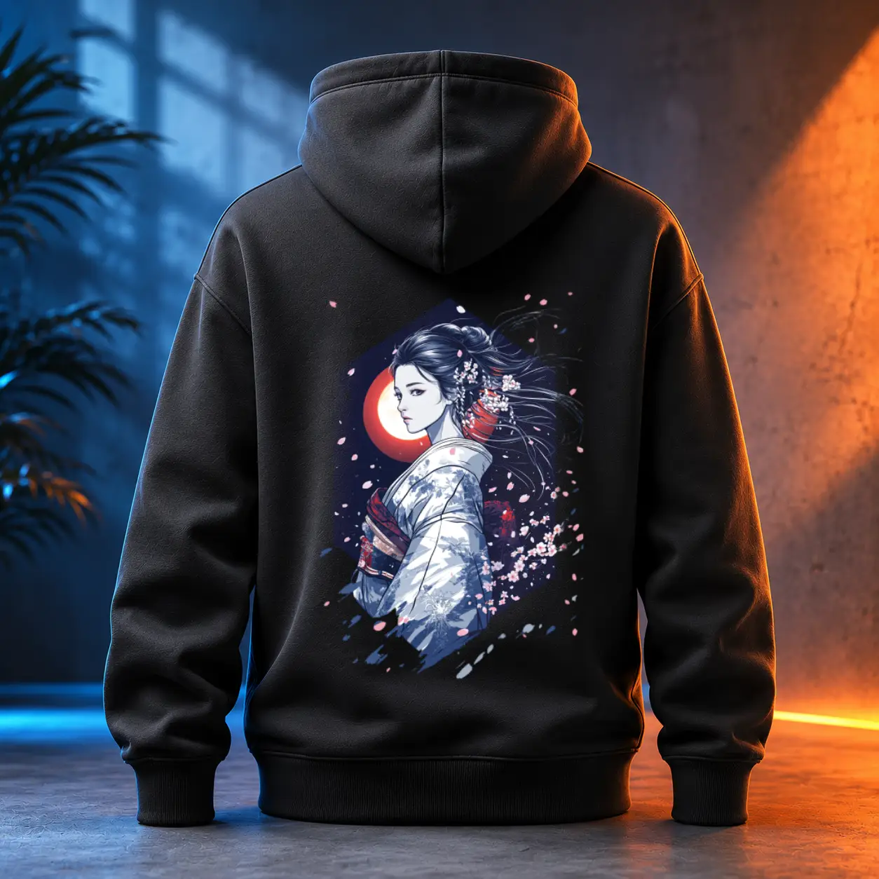 Unisex mikina - Geisha za hedvábným závojem
