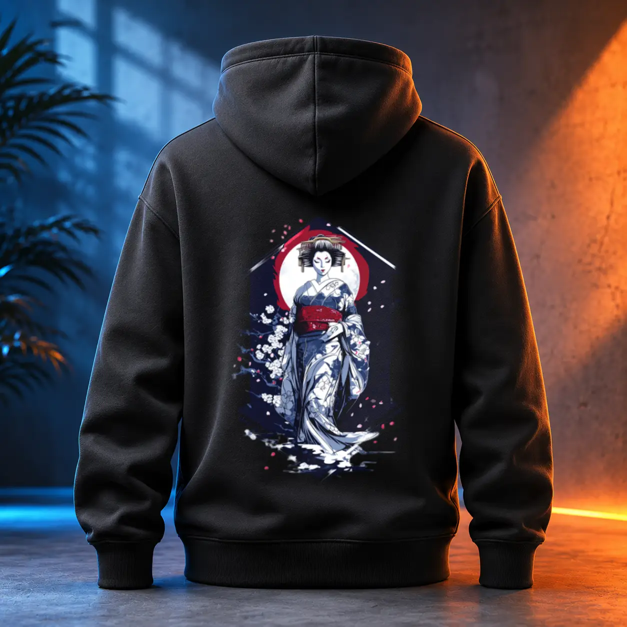 Unisex mikina - Geisha zrozená z mlhy