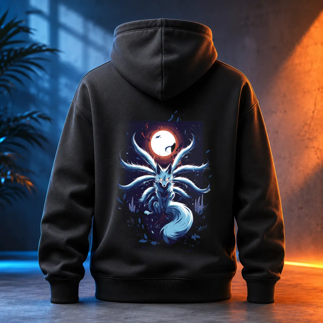 Unisex mikina - Kitsune devíti ocasy k nebi