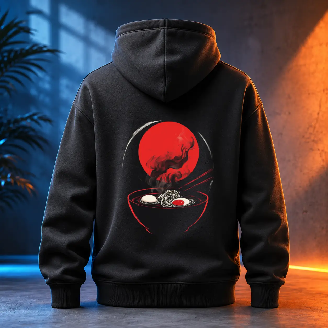 Unisex mikina - Ramen voní noční ulici