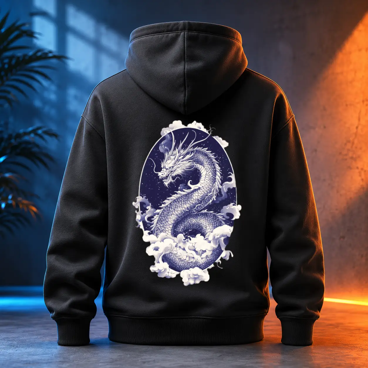 Unisex mikina - Ryu spirálující k hvězdám