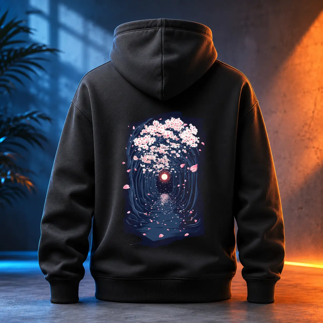 Unisex mikina - Sakura alej bez konce