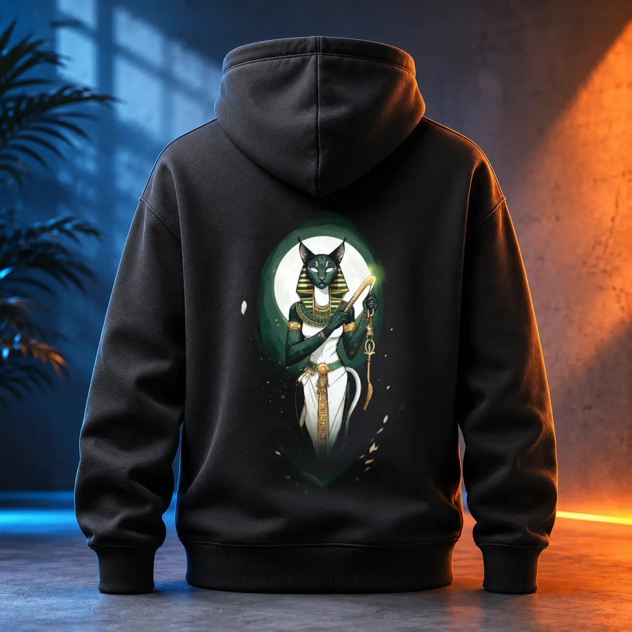 Unisex mikina - Bastet hraje pro bohy