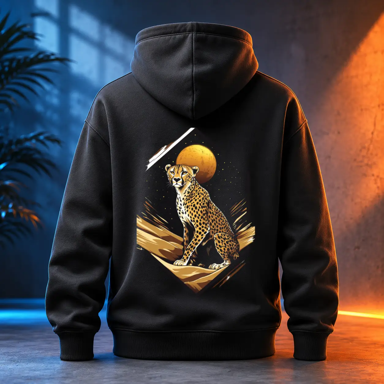 Unisex mikina - Gepard připraven k útoku