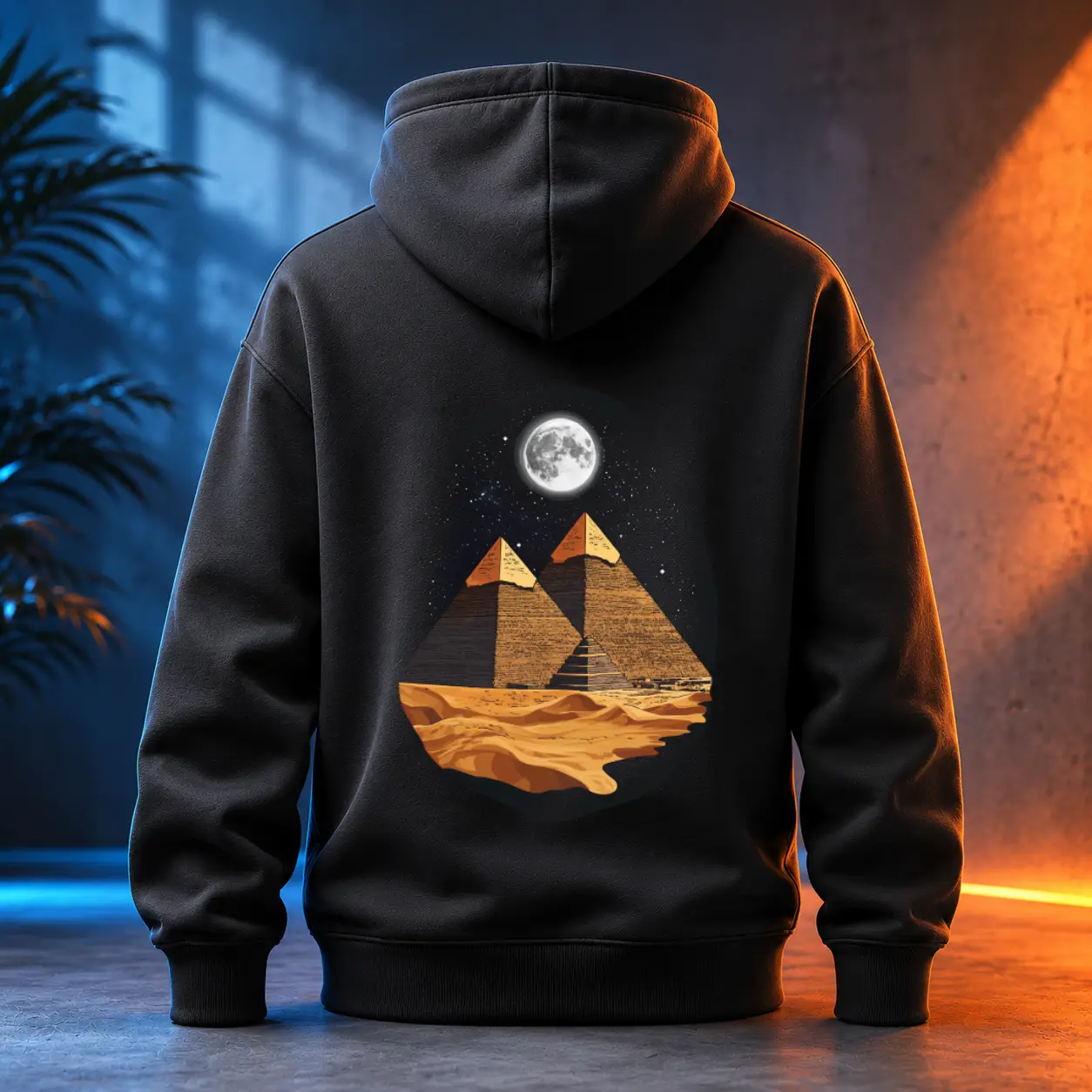 Unisex mikina - Tři pyramidy tyčí se k nebi