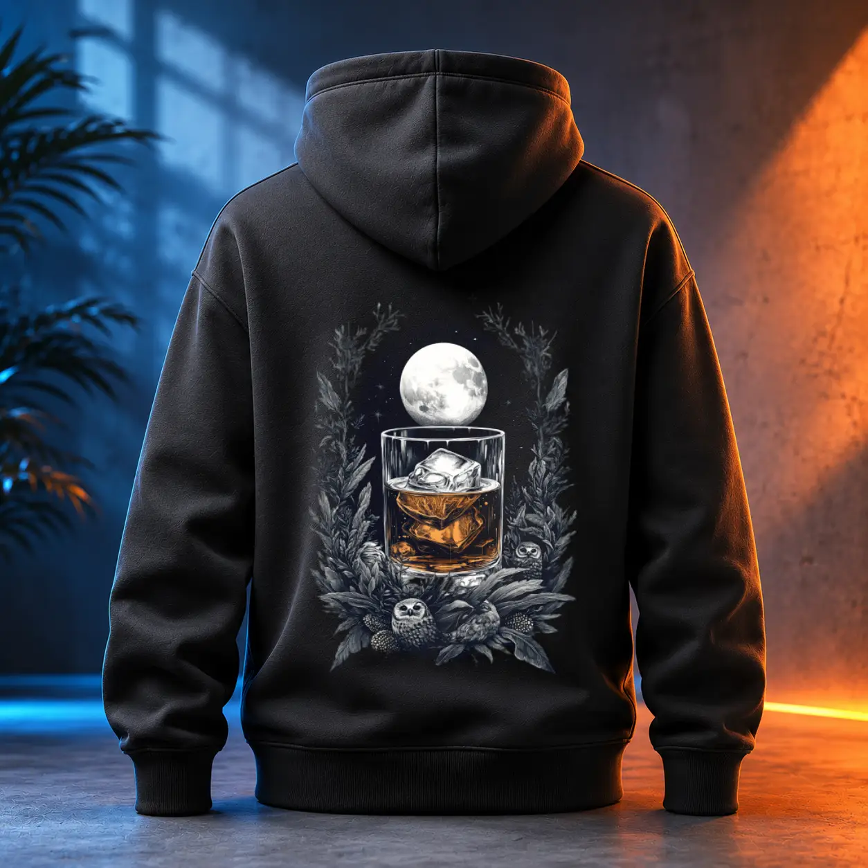 Unisex mikina - Bourbon jantarový sen