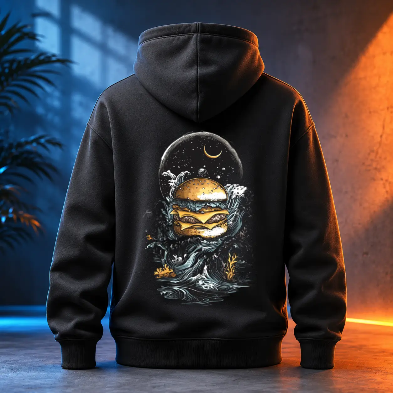 Unisex mikina - Burger voní dálkou