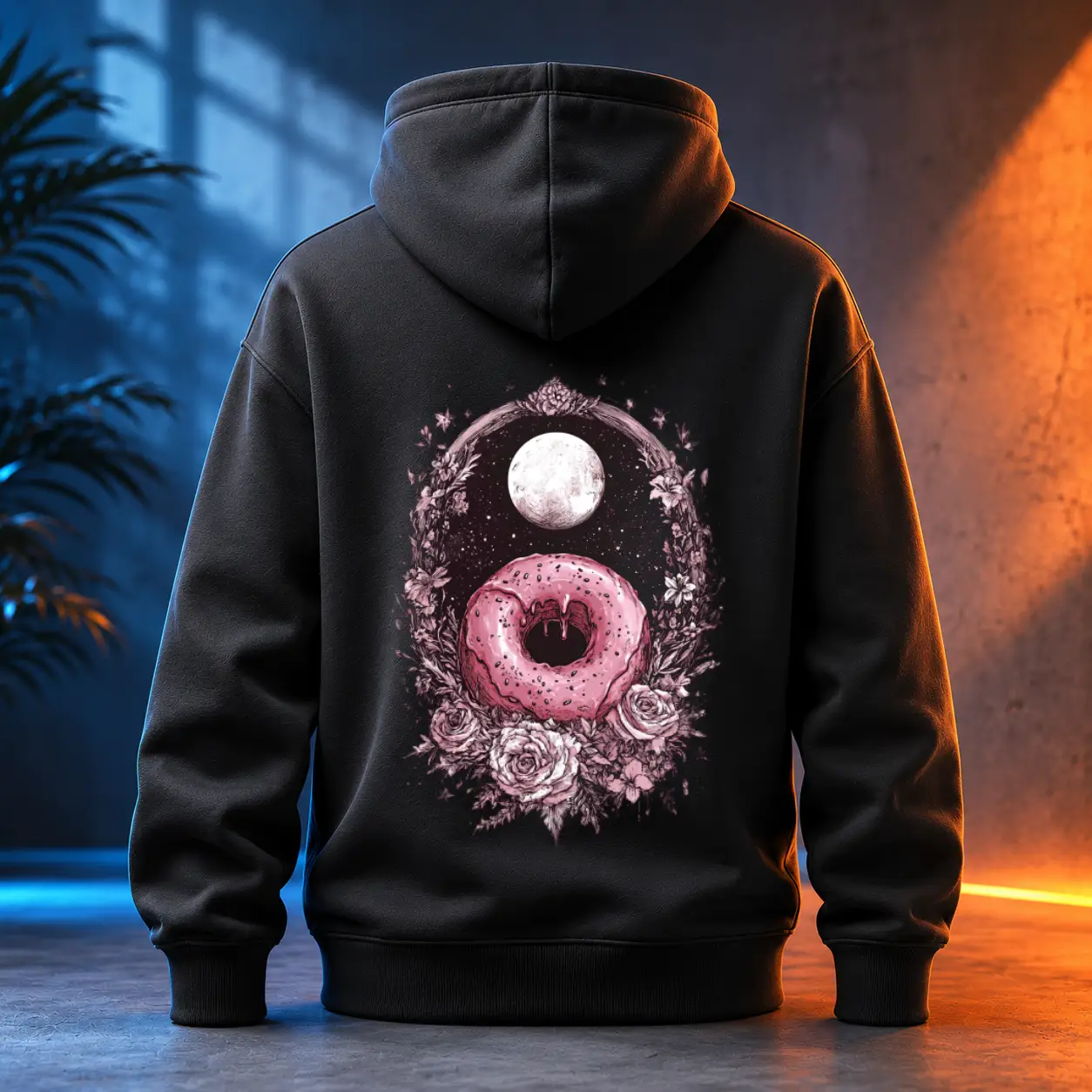 Unisex mikina - Donut růžové ráno