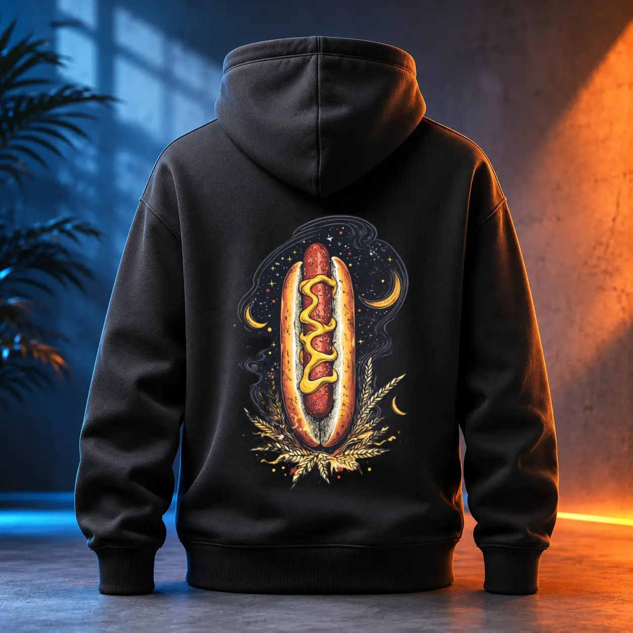 Unisex mikina - Hot Dog noční hlad