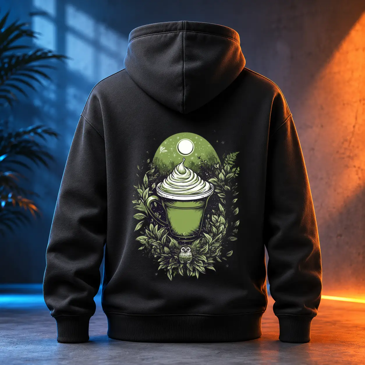 Unisex mikina - Matcha Tea zelený rituál