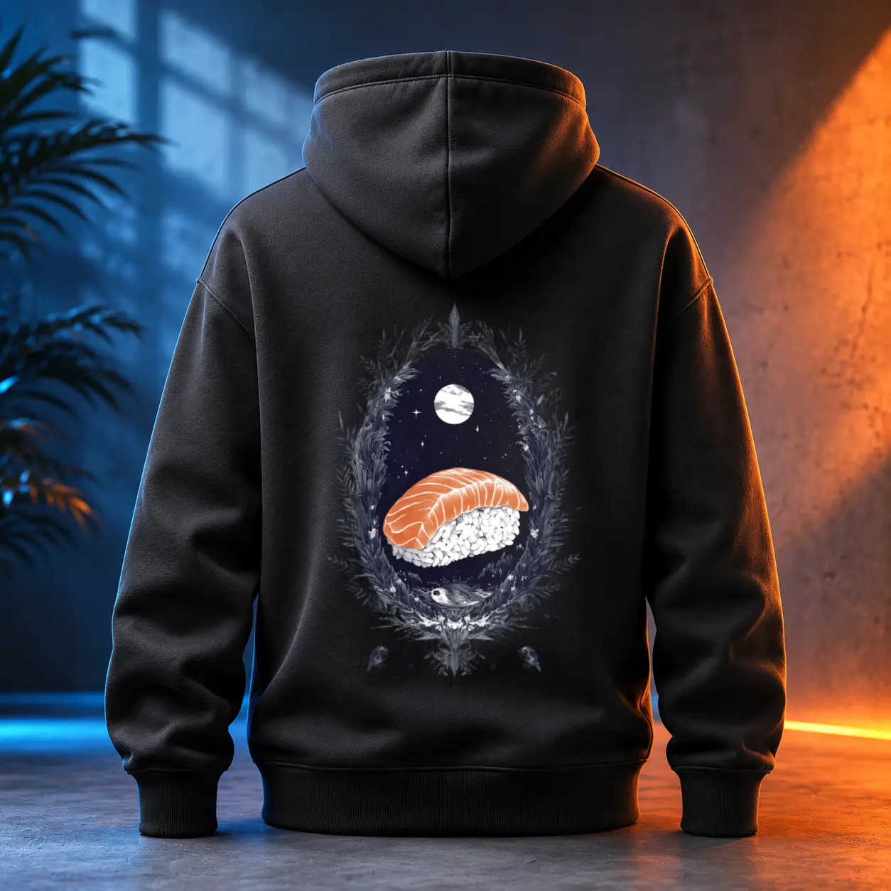 Unisex mikina - Sushi perletový jas
