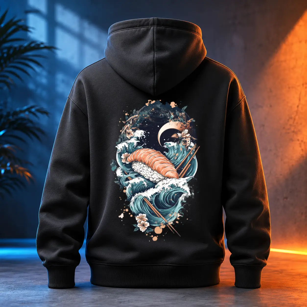 Unisex mikina - Sushi tichý oceán