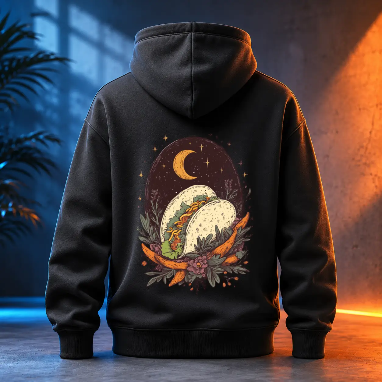 Unisex mikina - Taco barevný večer