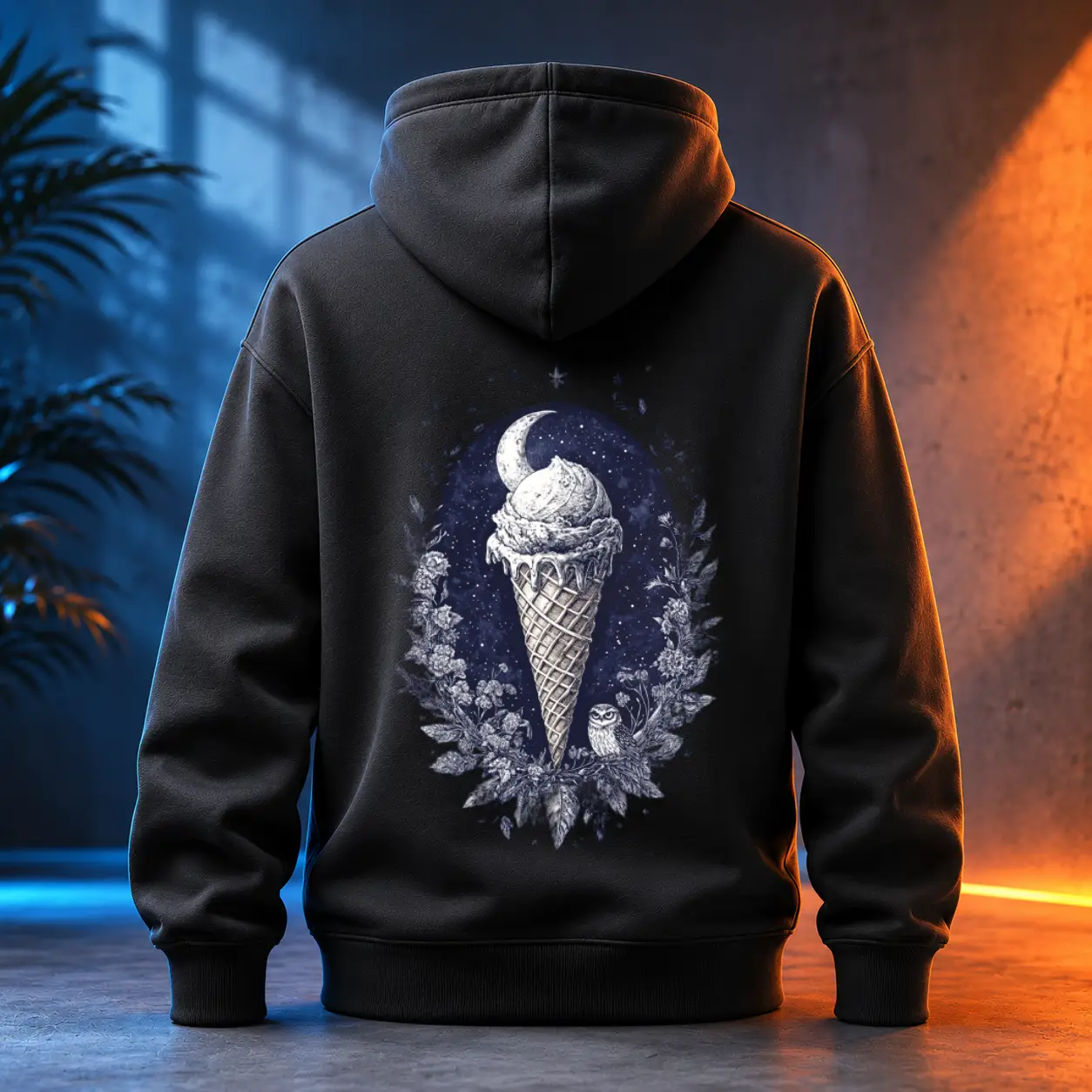 Unisex mikina - Zmrzlina v noci