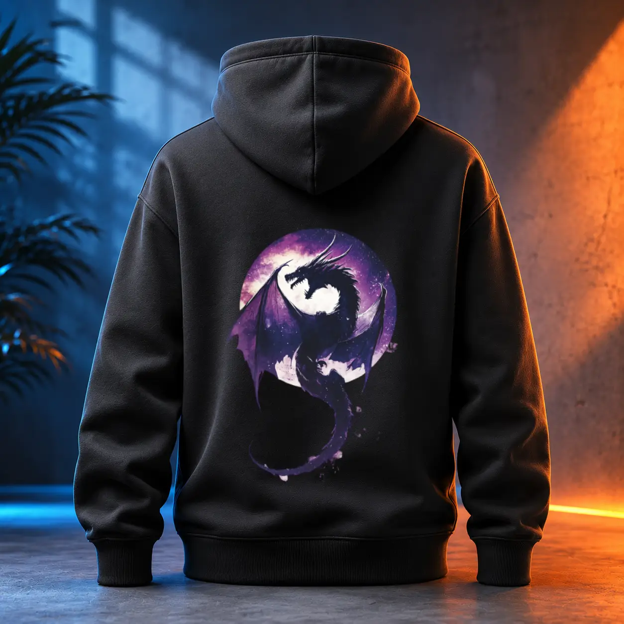 Unisex mikina - Drak galaktický vír