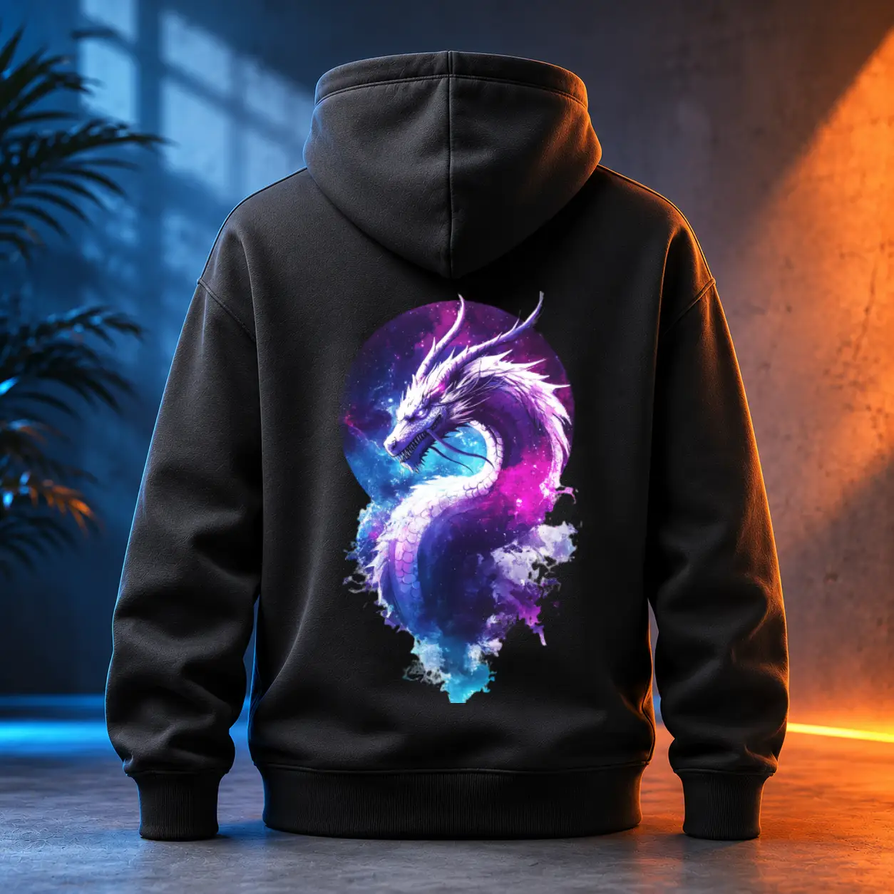 Unisex mikina - Drak kosmický vír
