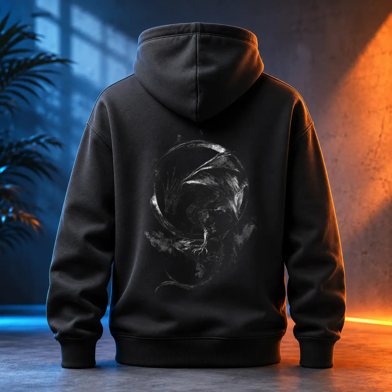 Unisex mikina - Drak měsíční brána