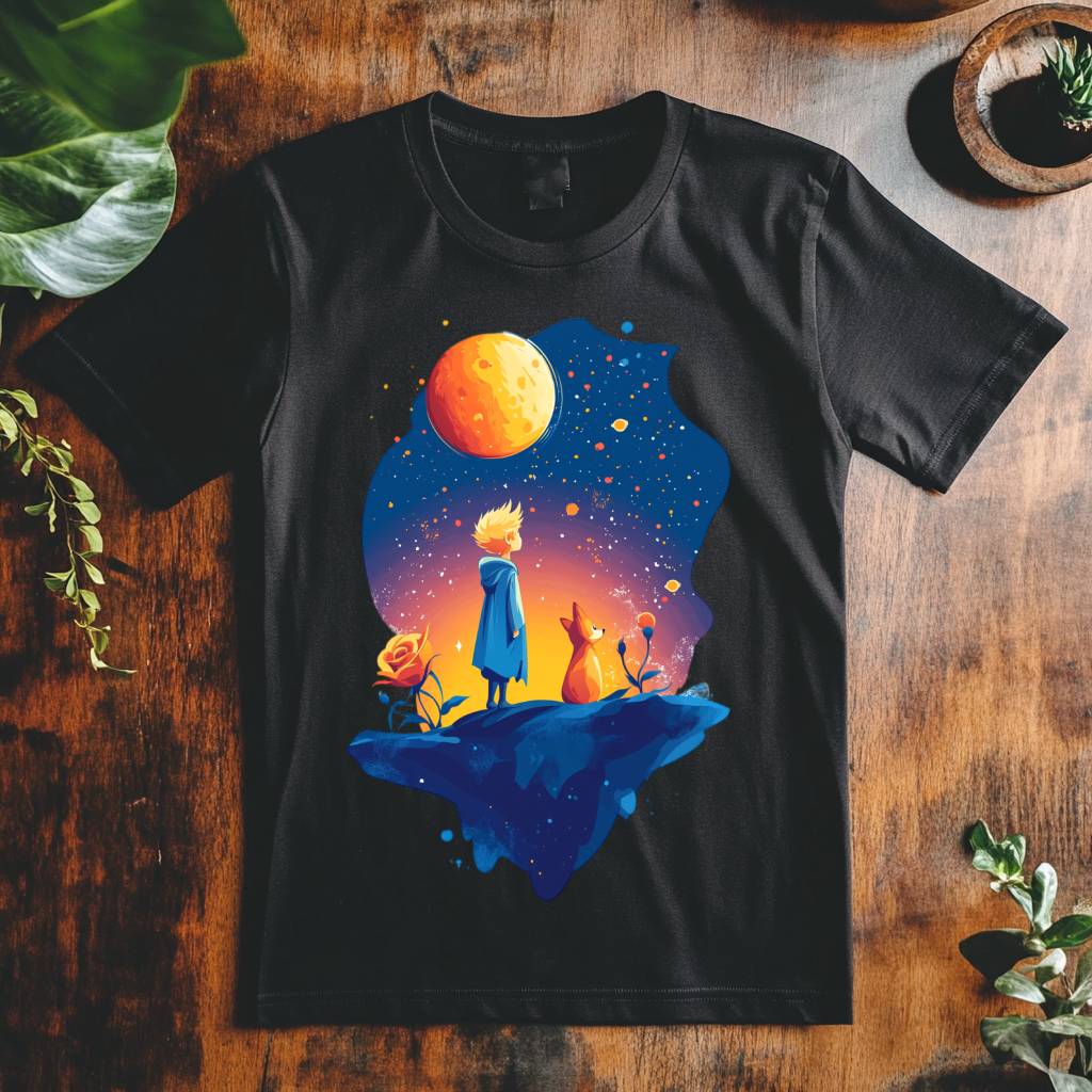Pánské tričko - Noční putování - Malý princ - Le petit prince