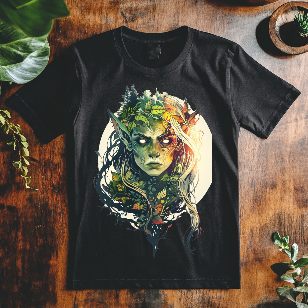 Pánské tričko - Green Female Elf